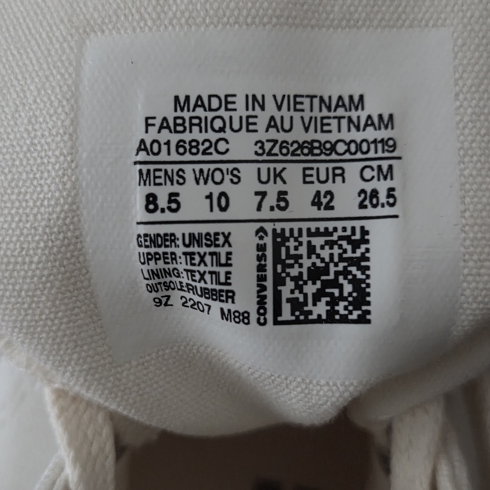 Converse Chuck Taylor All Star 70 Hi AT-CX Vintage White MEN 8.5 Women 10 New - Picture 9 of 9